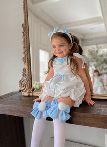 Lana Ruffle Socks with Poms and Bows - Petite Maison Kids