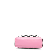 Balmain | Pre-Owned Canvas Checkered B-Army 26 Shopping Satchel | WhitePink