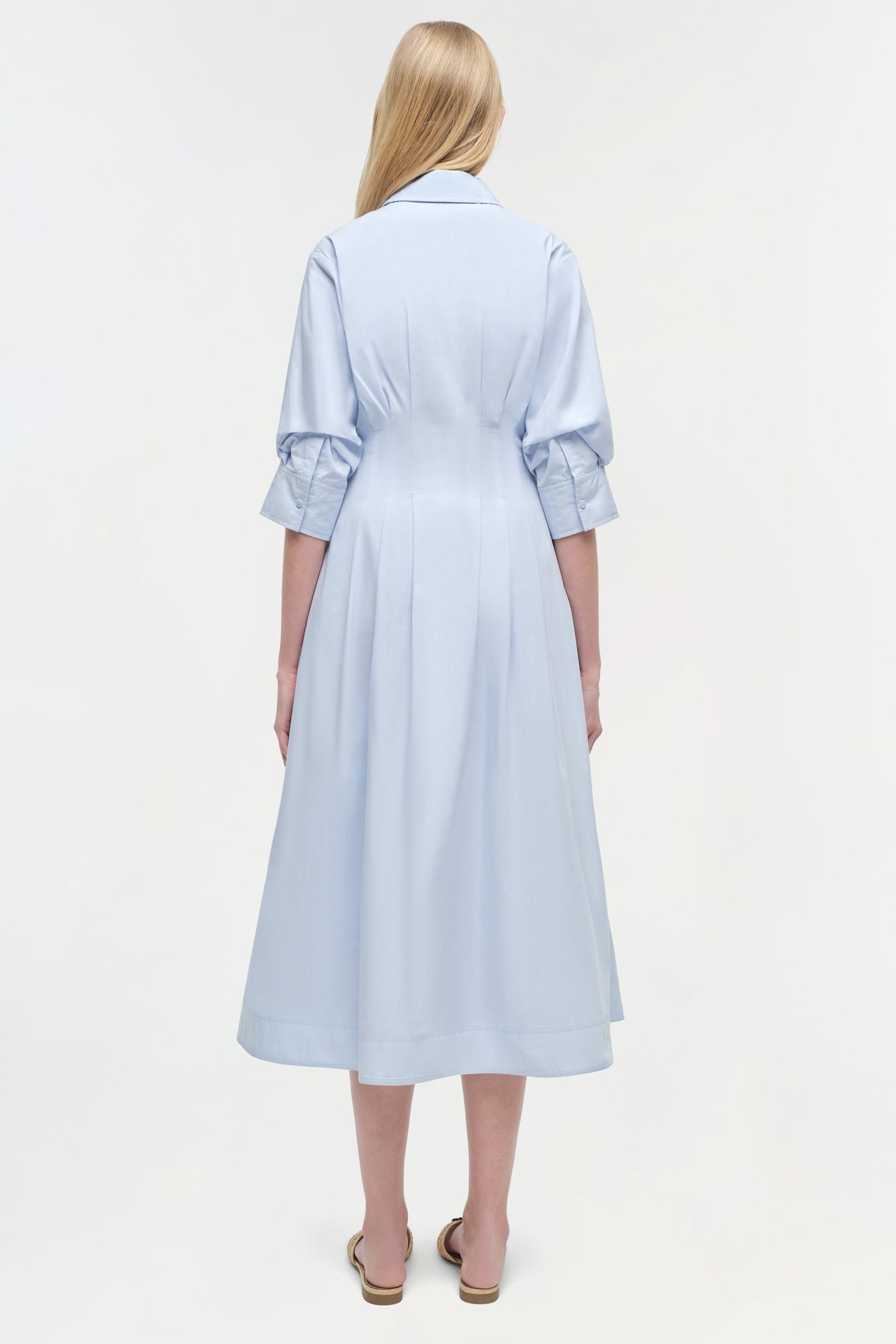 Womens | Jazz Cotton Midi Dress | French Blue