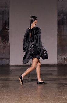 Magma Draped Back Shirt | Lobster Silk
