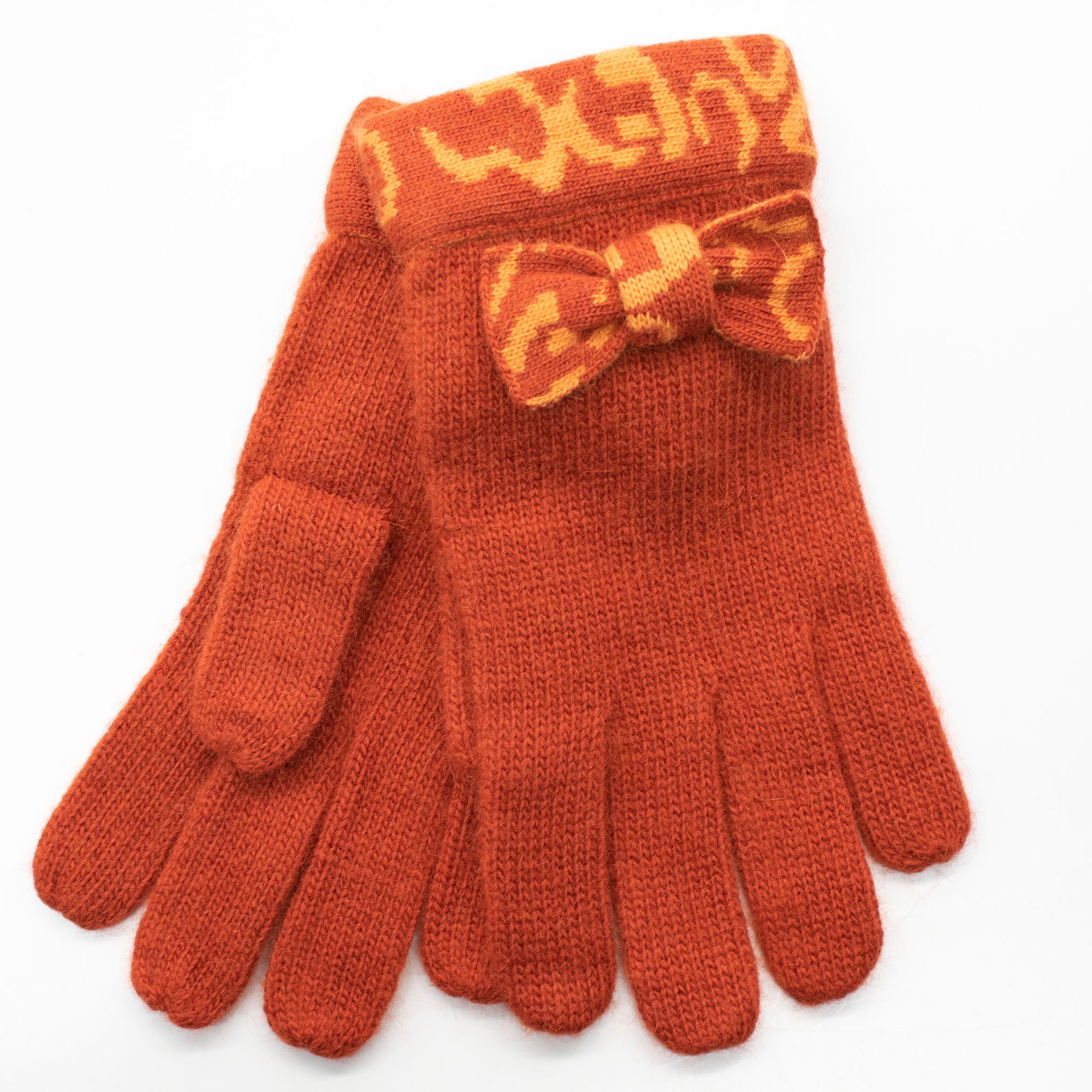 Kids | Hat And Gloves Set | Orange