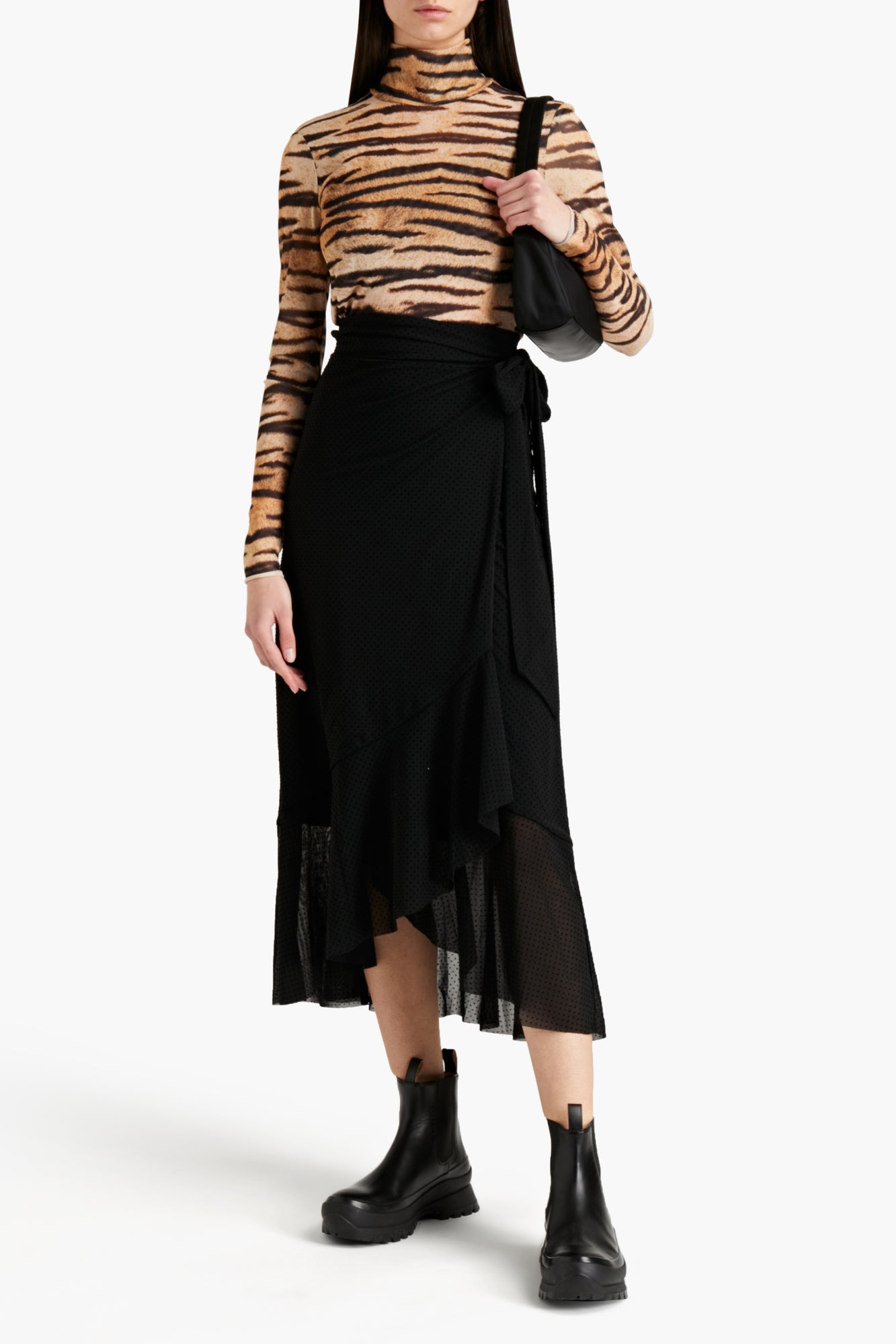 Women | Ganni | Midi Skirts | Black