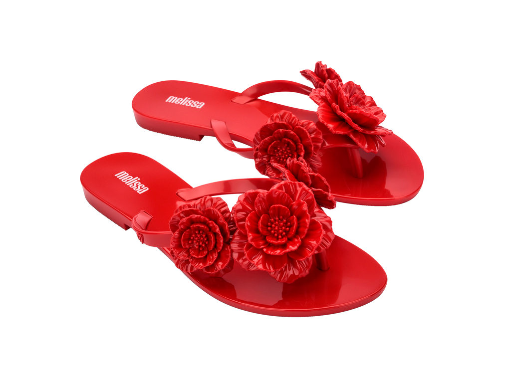 Womens | Harmonic Springtime Flip Flop | Red