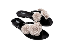 Womens | Harmonic Springtime Flip Flop | Black/Beige