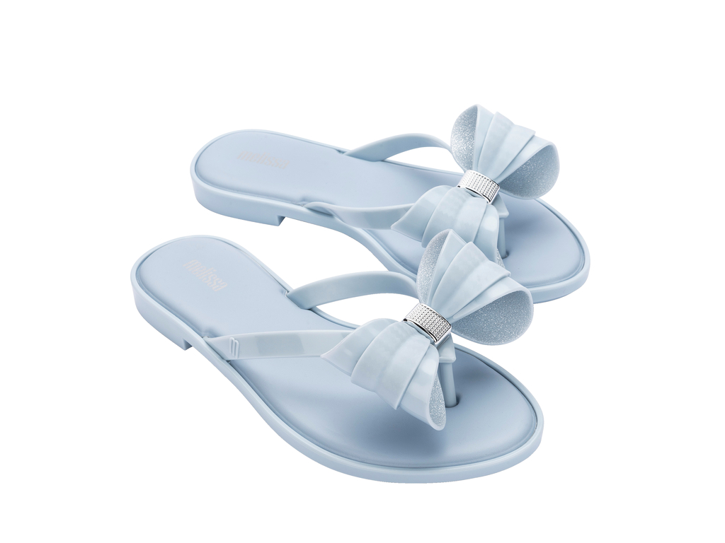 Womens | Slim V Flip Flop | Blue/Glitter Blue