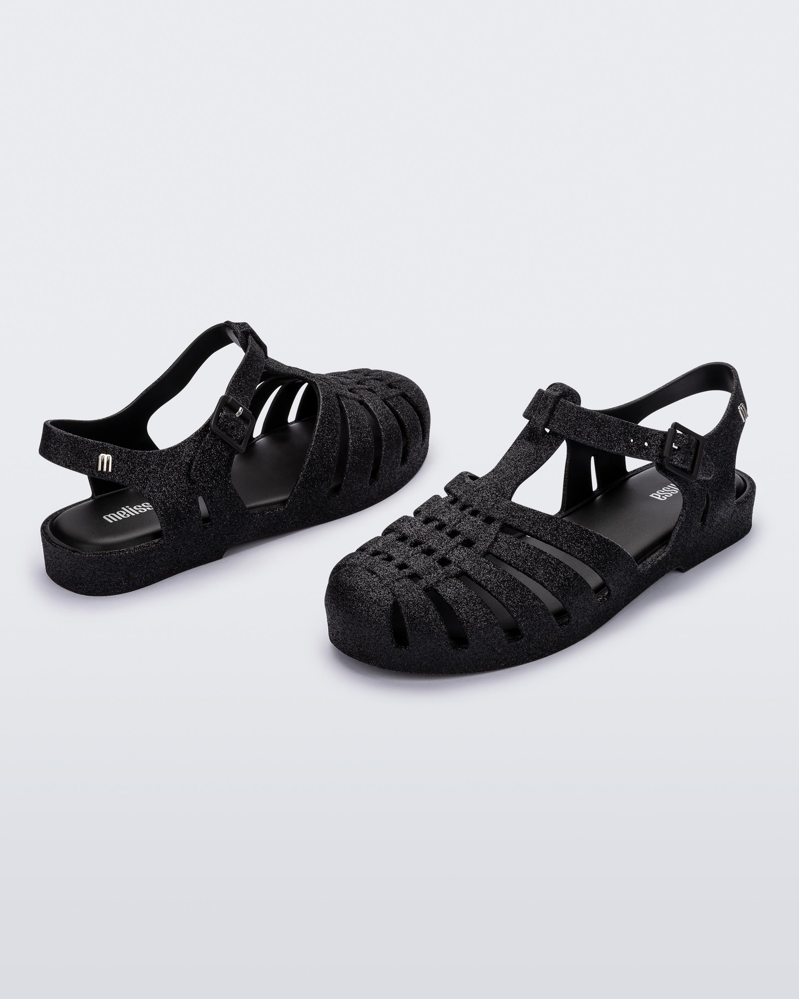 Womens | Possession Glitter Sandal | Glitter Black