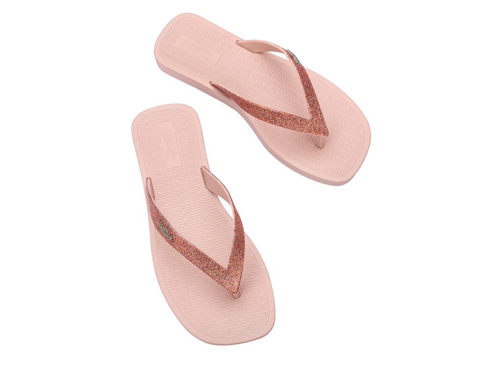 Womens | Sun Long Beach II Flip Flop | Light Pink/Glitter Pink