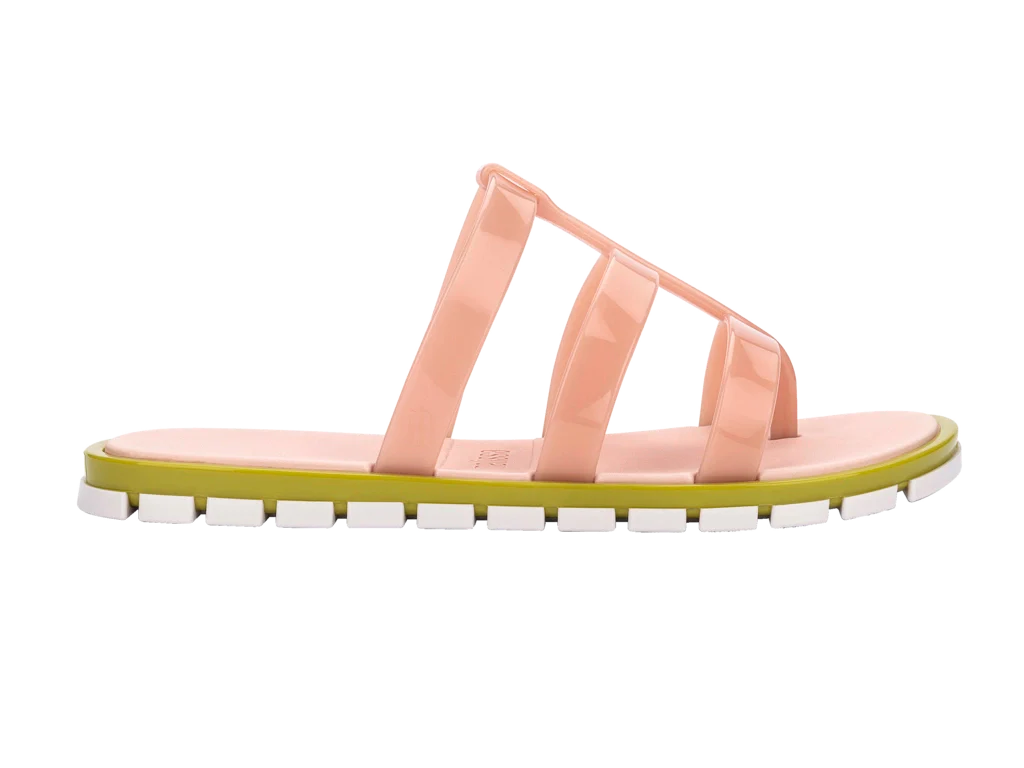 Path Slide | Milky Pink/Green