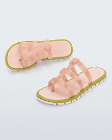 Path Slide | Milky Pink/Green