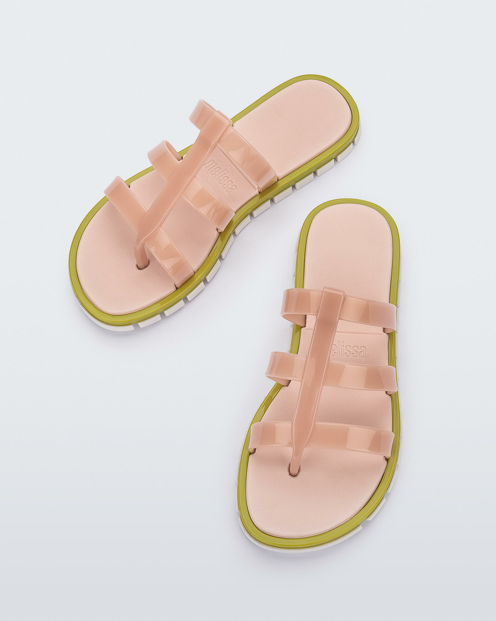 Path Slide | Milky Pink/Green