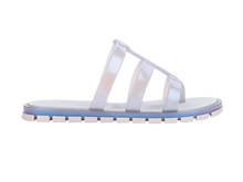 Path Slide | Pearlish Blue/White