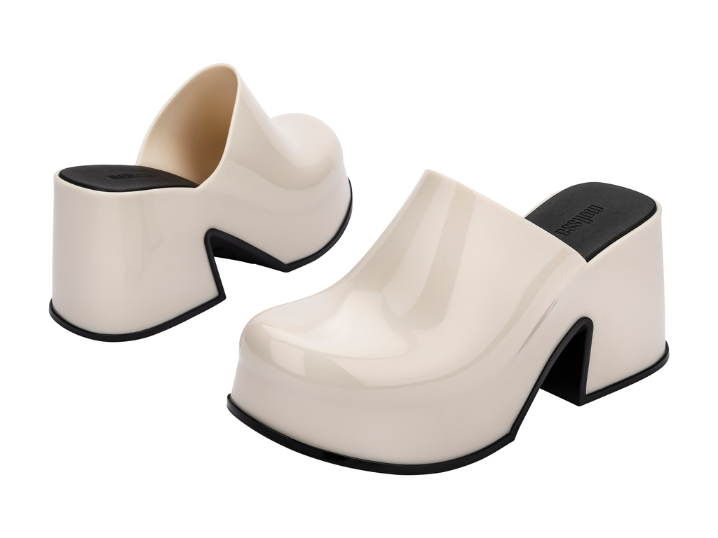 Mia Heel | Beige/Black