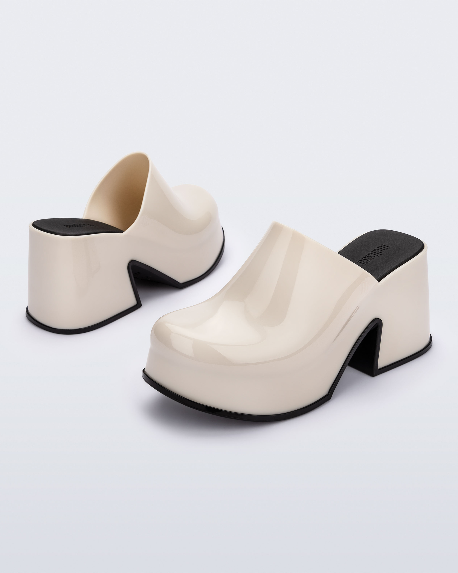 Mia Heel | Beige/Black