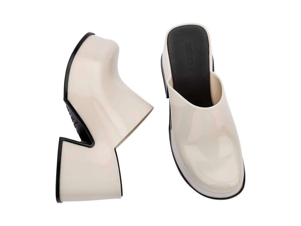 Mia Heel | Beige/Black