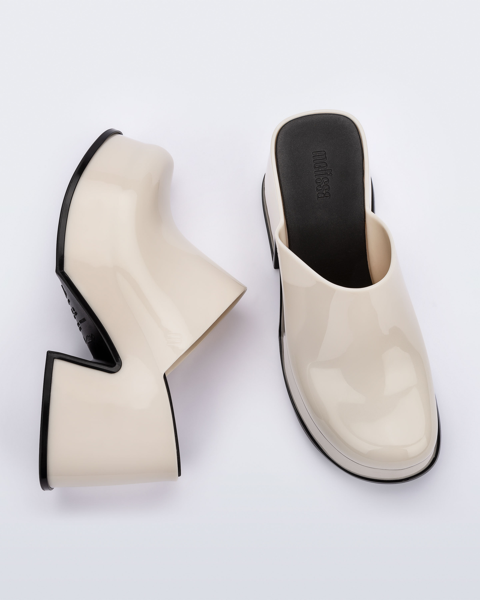 Mia Heel | Beige/Black