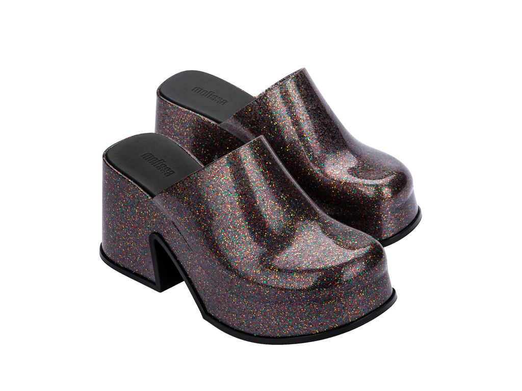 Mia Heel | Mixed Glitter Glass