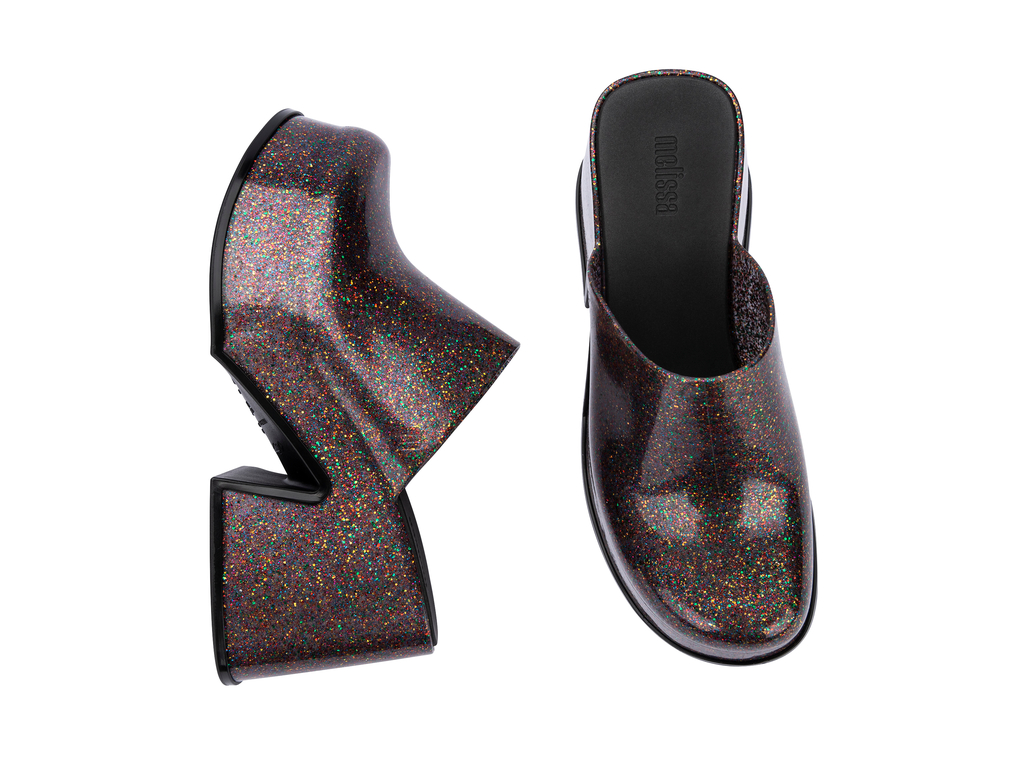 Womens | Mia Heel | Mixed Glitter Glass