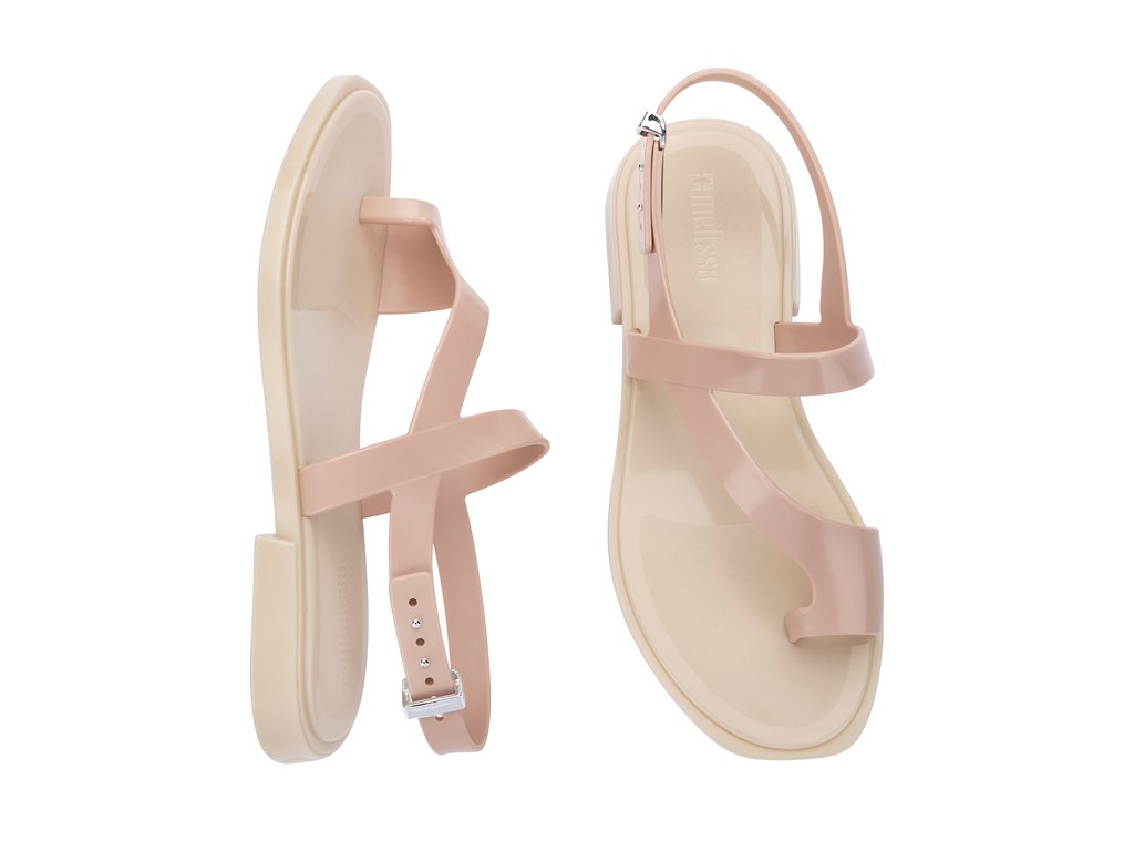 Cassie Sandal | Beige/Pink