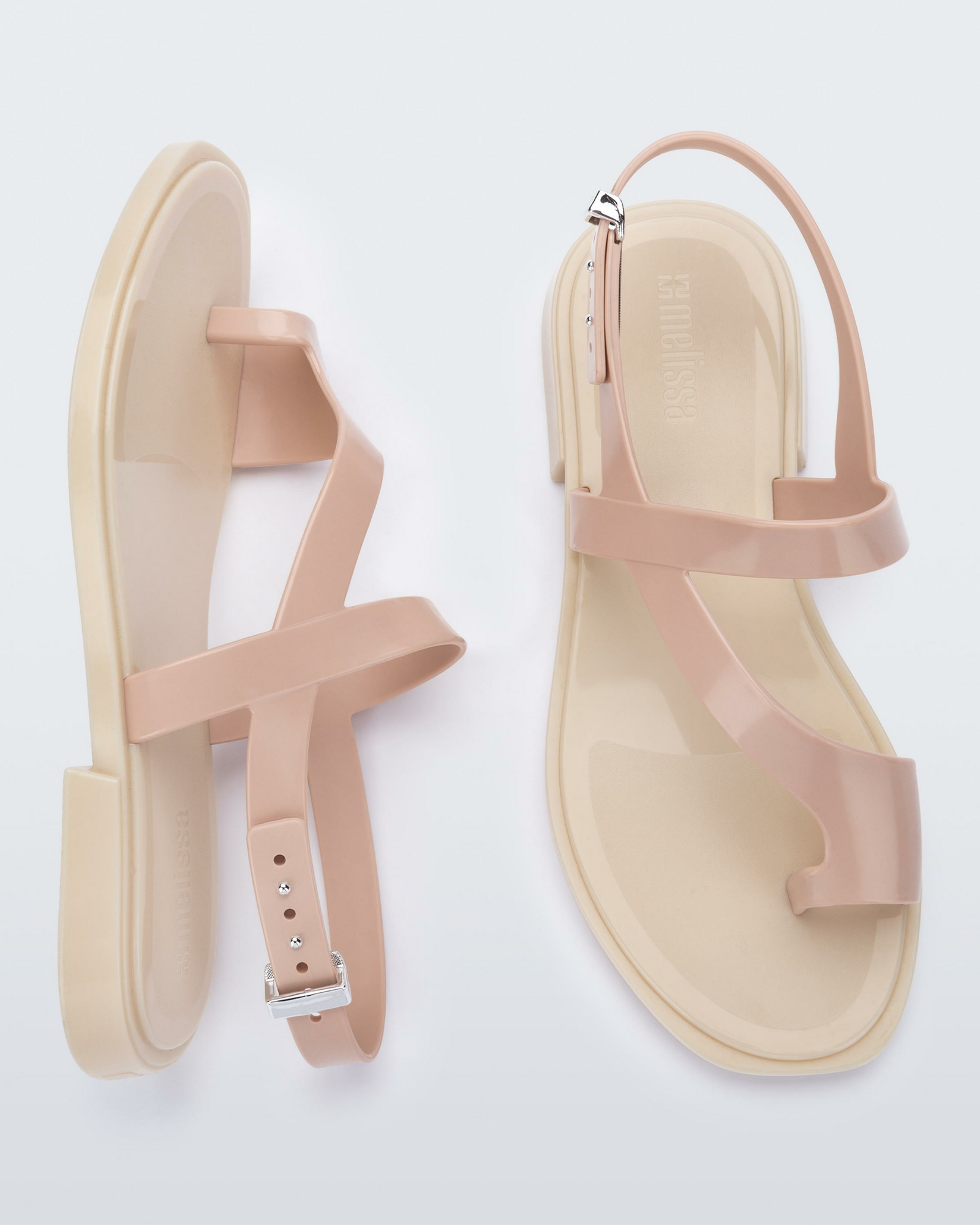 Cassie Sandal | Beige/Pink