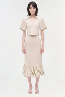 Womens | Lizzie Linen Knit Top | Sand