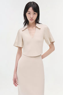 Womens | Lizzie Linen Knit Top | Sand