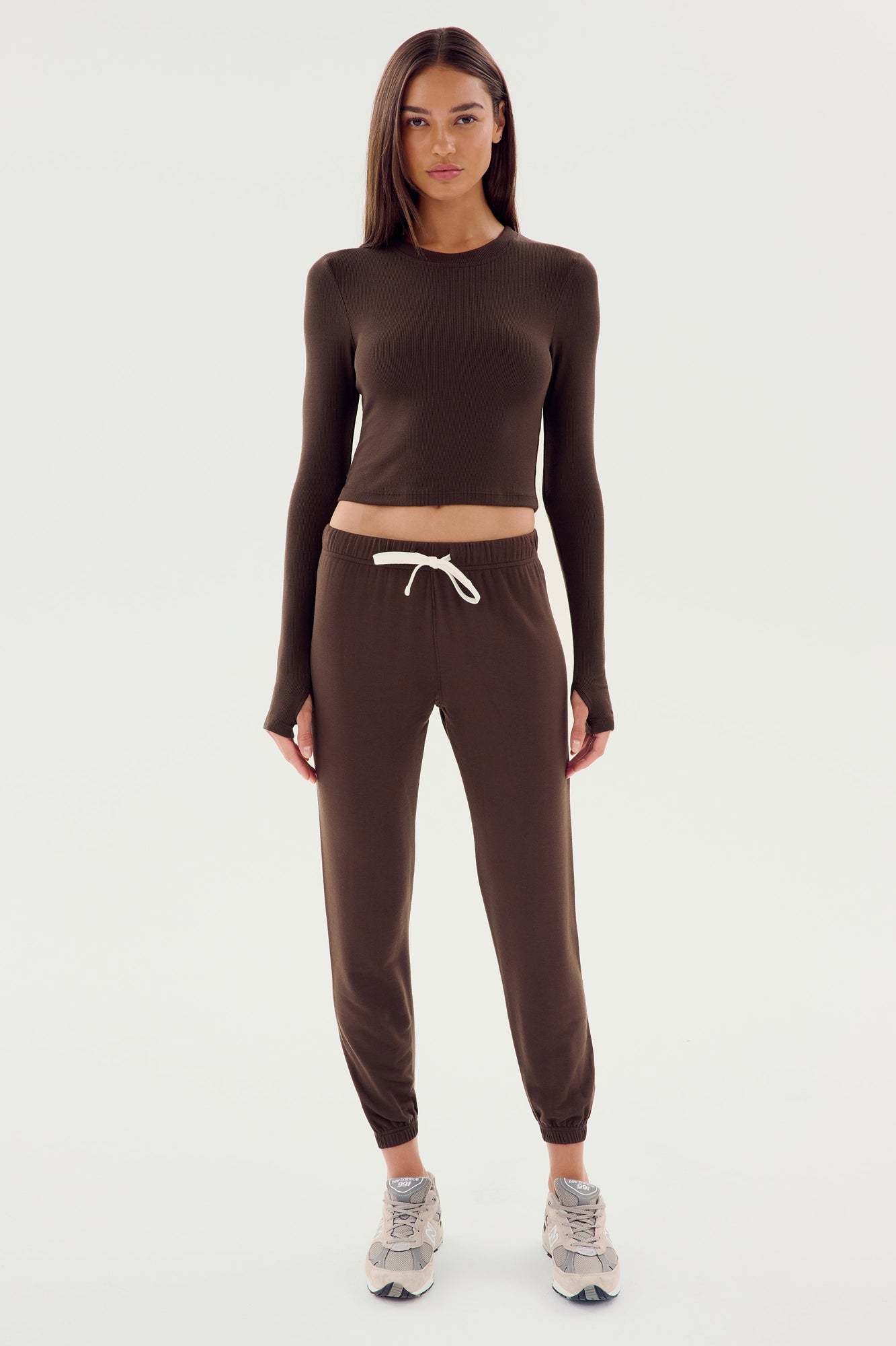 Sonja Fleece Sweatpant | Dark Chocolate