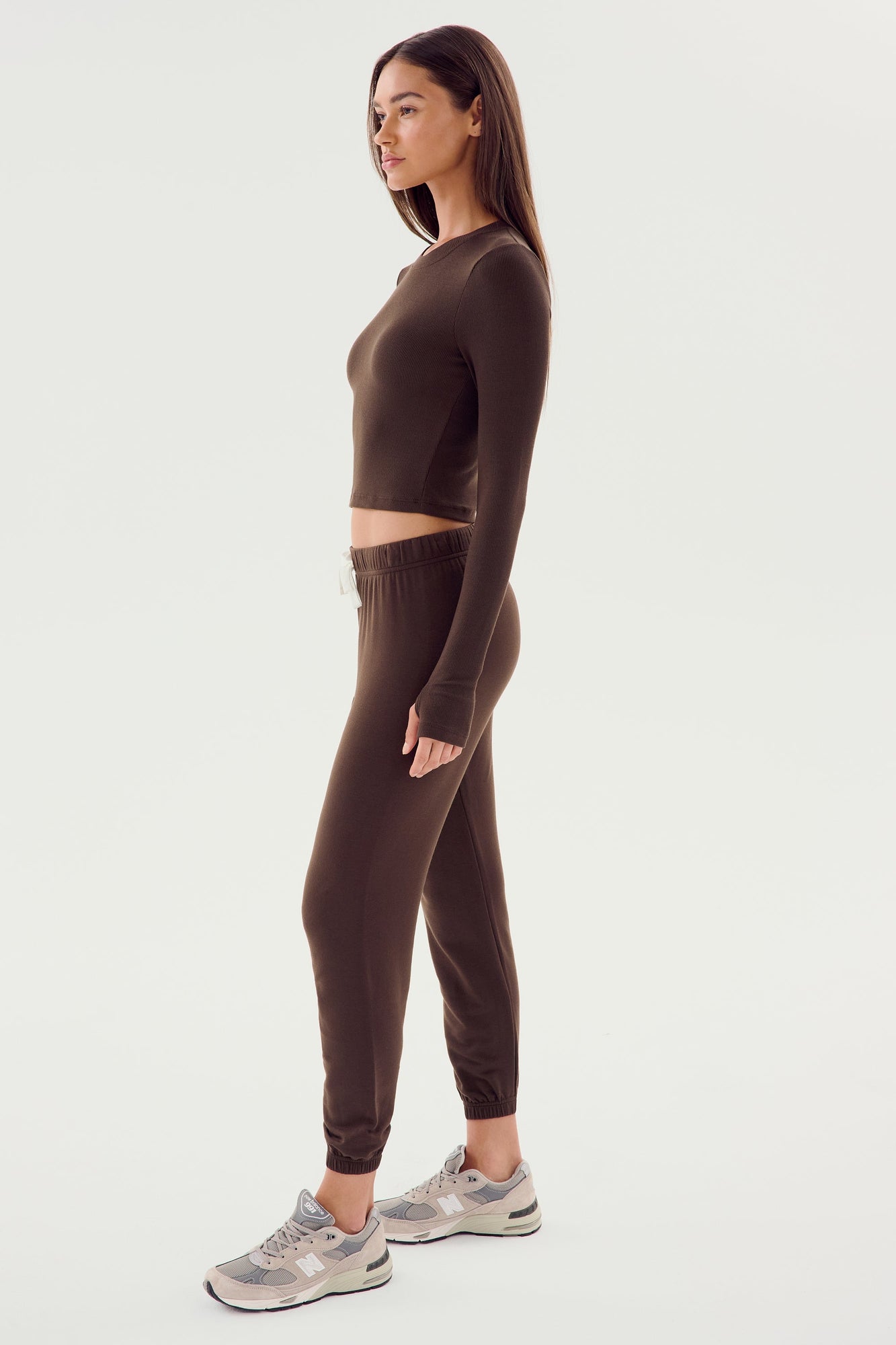 Sonja Fleece Sweatpant | Dark Chocolate