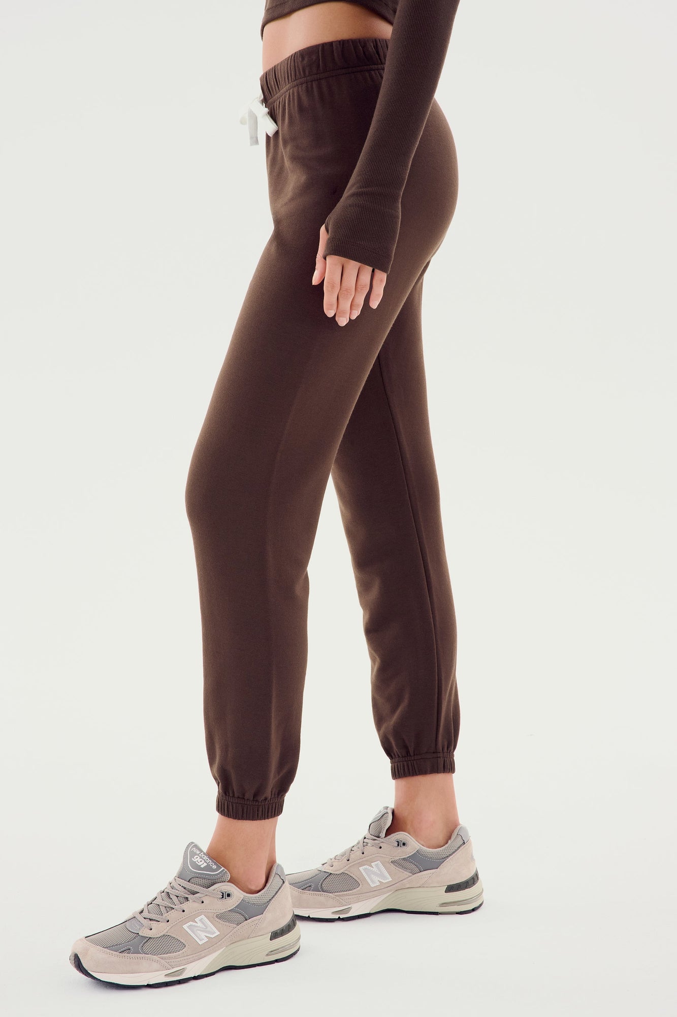 Sonja Fleece Sweatpant | Dark Chocolate