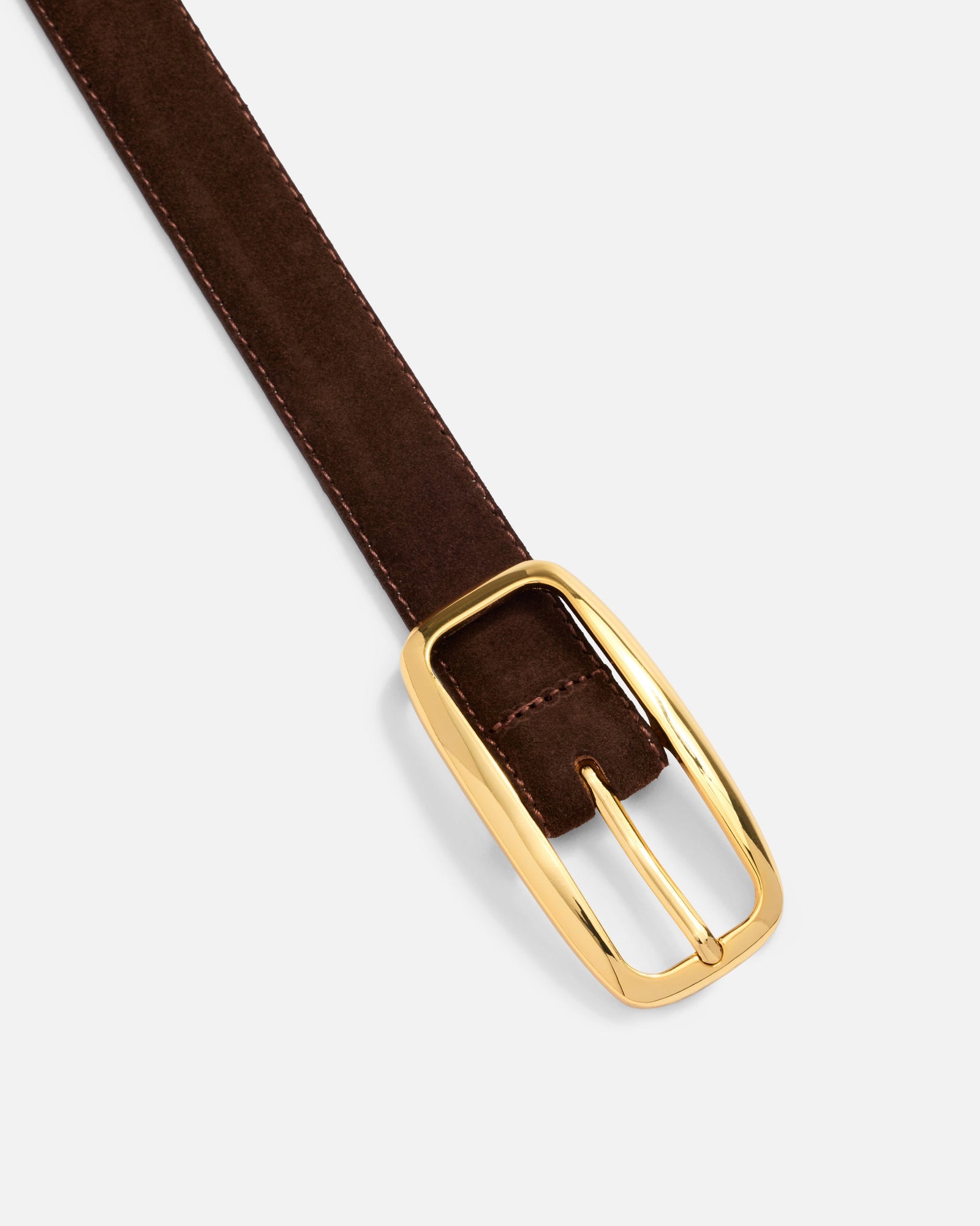 No. 19 Belt | Chocolate-Gold