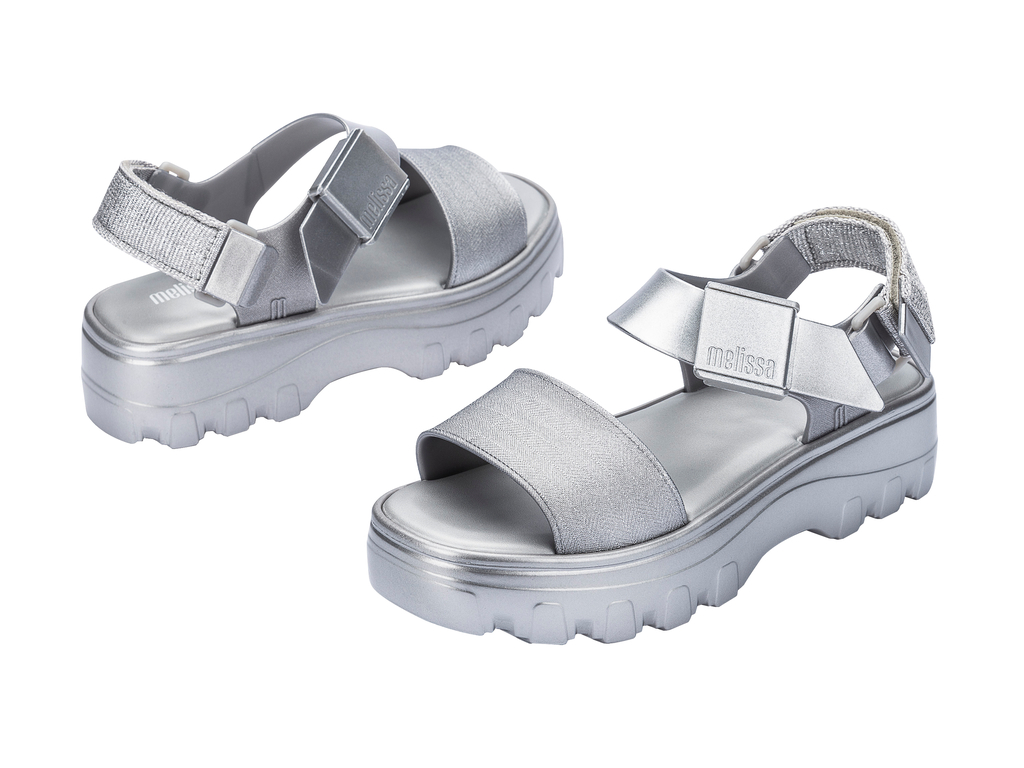melissaさん 10-260-12 Melissa | Kick Off Metallic Platform | Silver