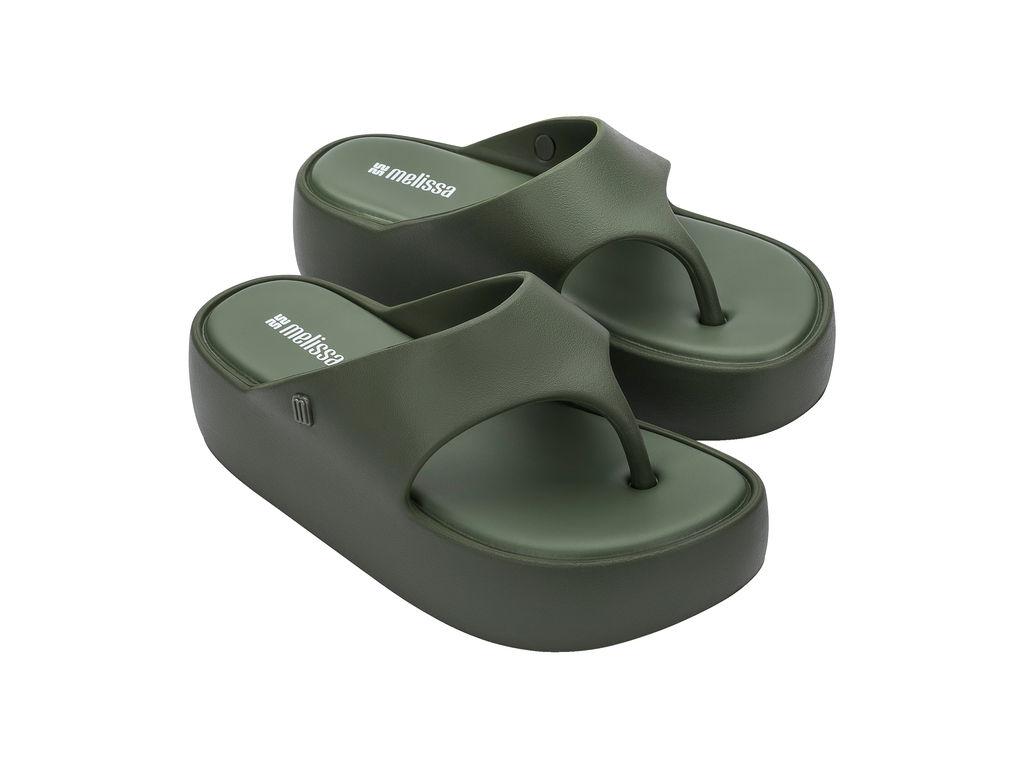 Melissa Free Platform Thong | Green