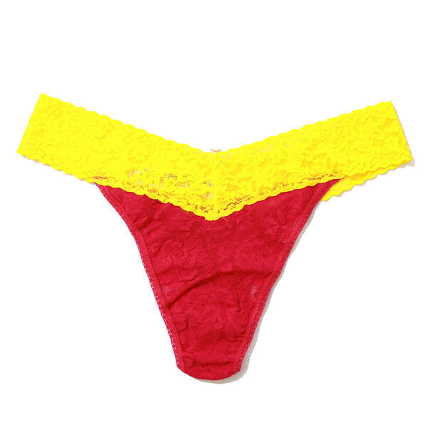 Signature Lace Original Rise Thong | Vntp/Suny