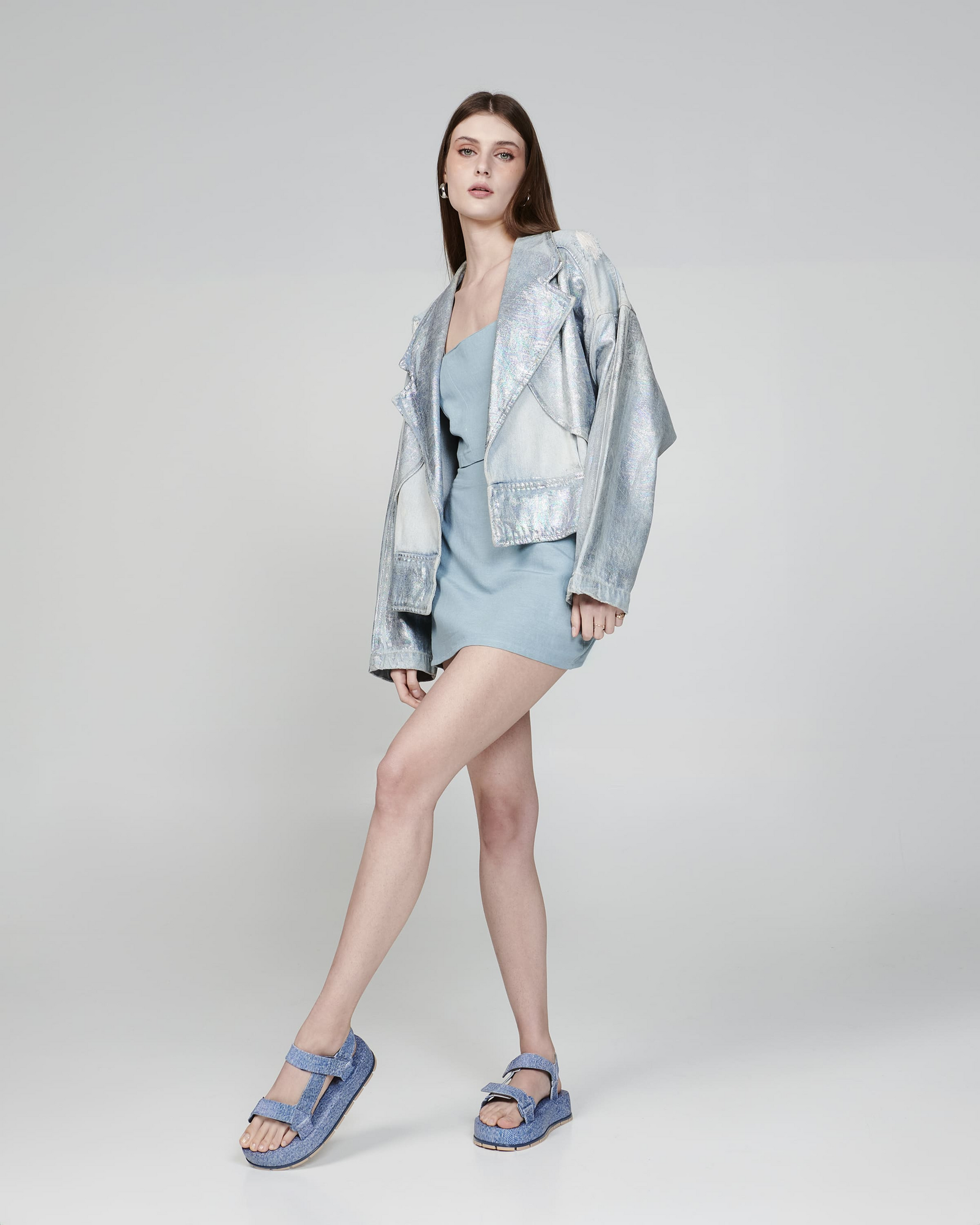 Melissa Flowing Platform Denim | Jeans Blue