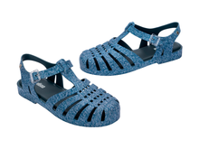 Possession Print Denim Sandal | Jeans Blue