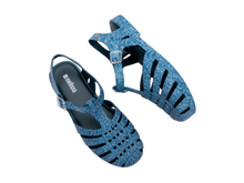 Possession Print Denim Sandal | Jeans Blue