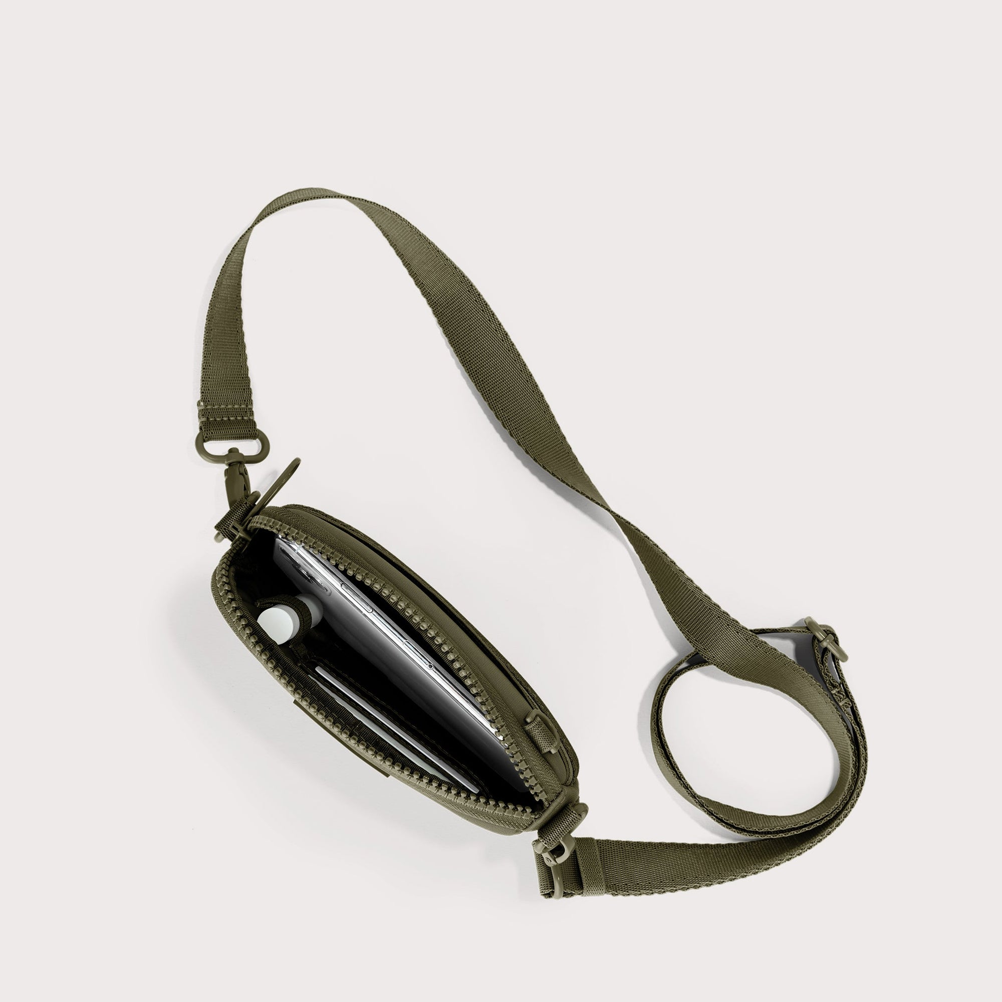 Mara Phone Sling | Dark Moss | Neoprene | One Size