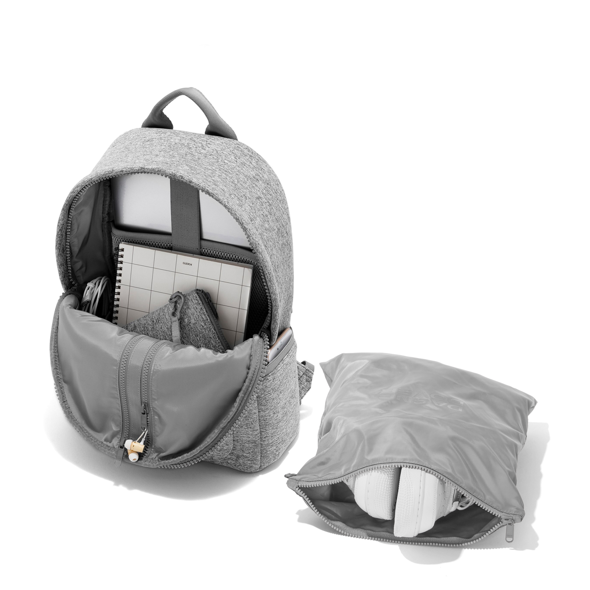 Dakota Backpack | Heather Grey | Neoprene | Medium