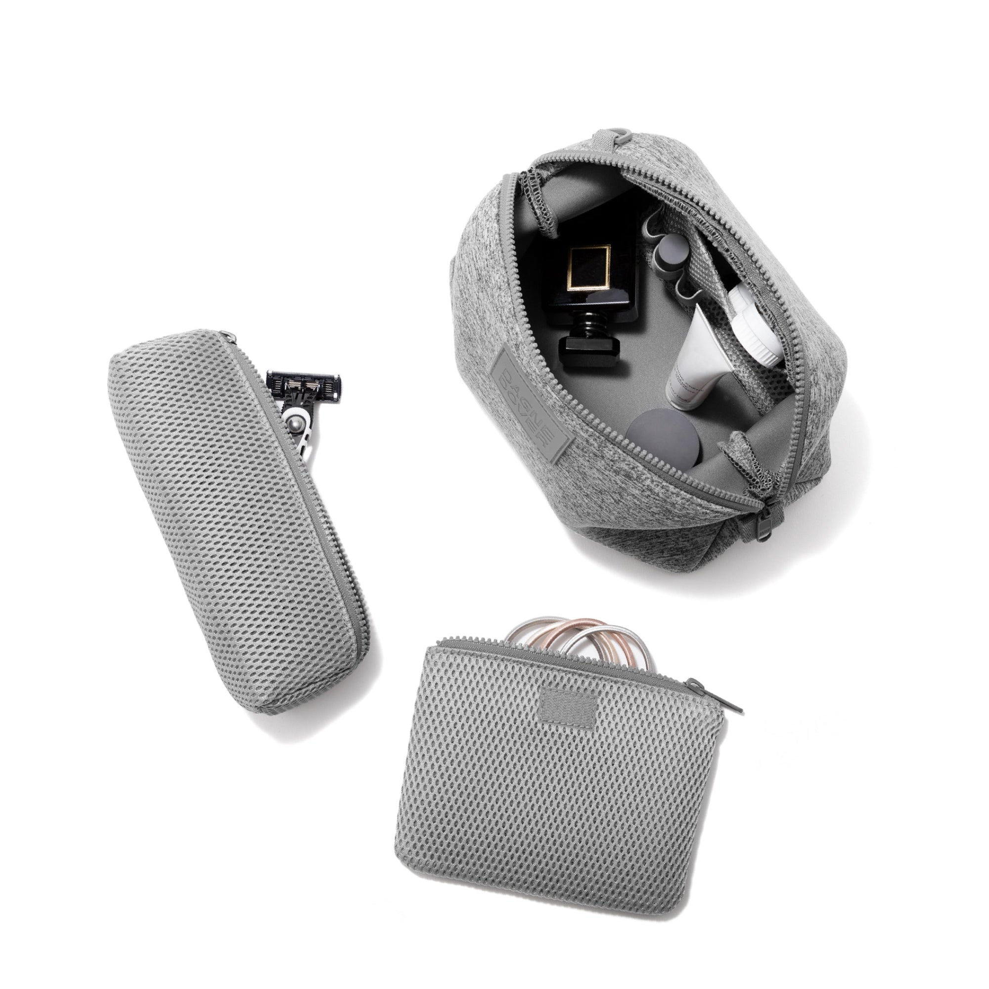 Hunter Toiletry Bag | Heather Grey | Neoprene | Large