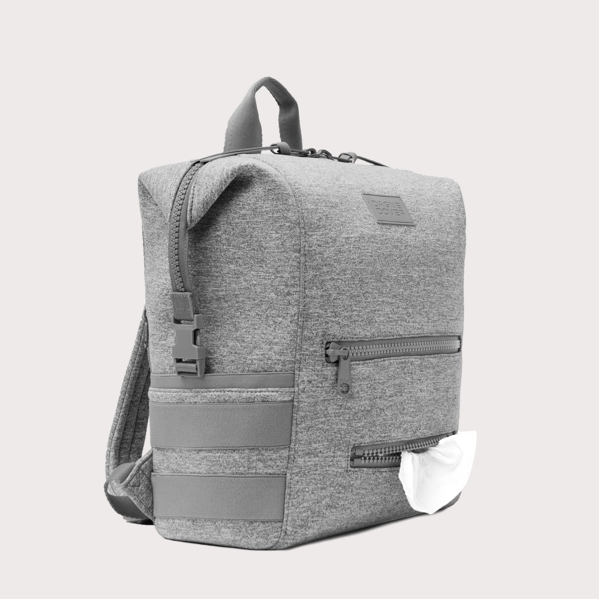 Indi Diaper Backpack | Heather Grey | Neoprene | Large