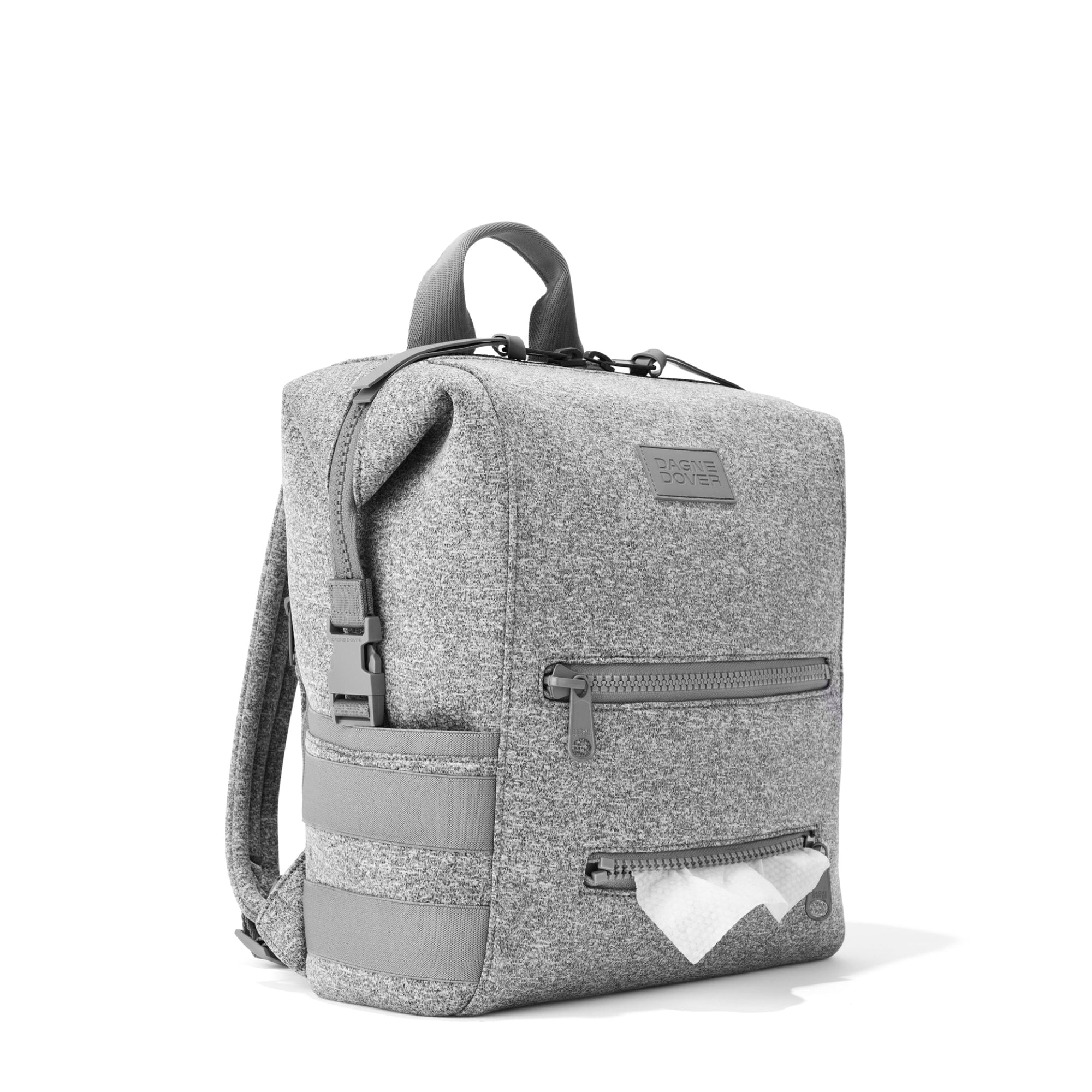 Indi Diaper Backpack | Heather Grey | Neoprene | Medium