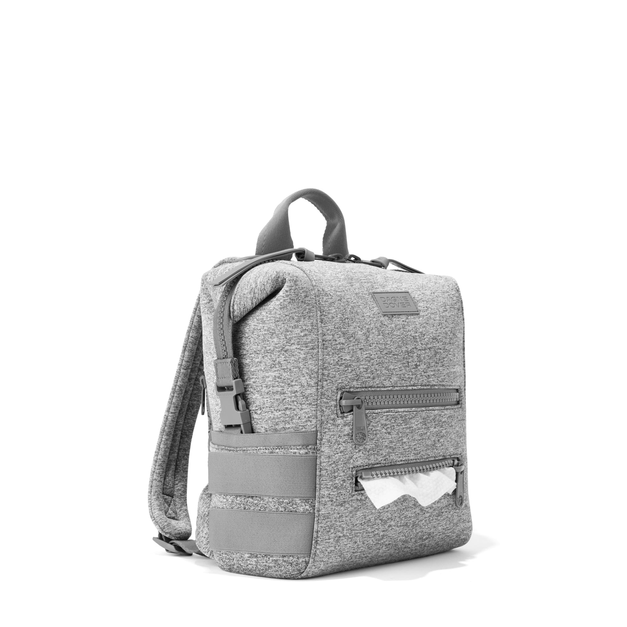 Indi Diaper Backpack | Heather Grey | Neoprene | Small