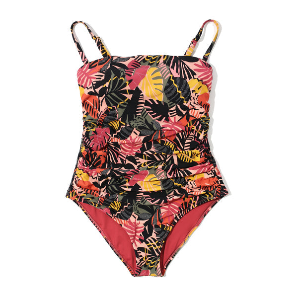 Swim Bandeau One Piece | Palm Springs (Beige)