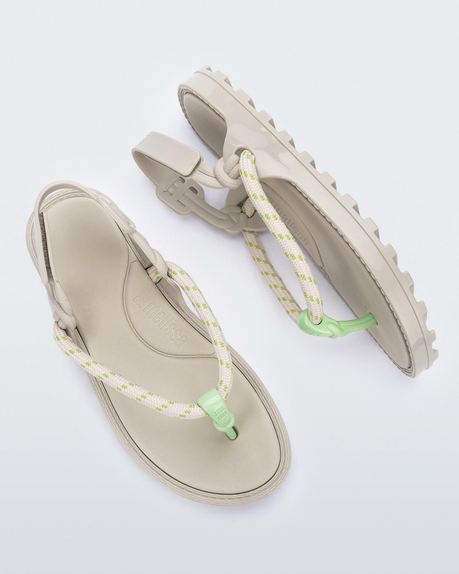 Bond Sandal | Beige/Green