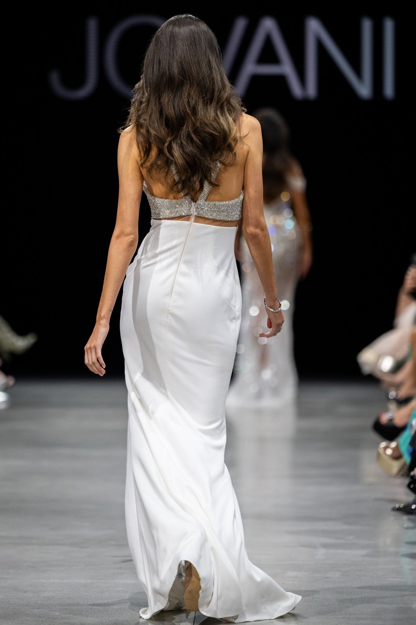 Halter Neck Embellished Dress Style | Off White