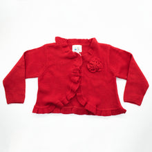 Kids | Open Cardigan | Cherry Red