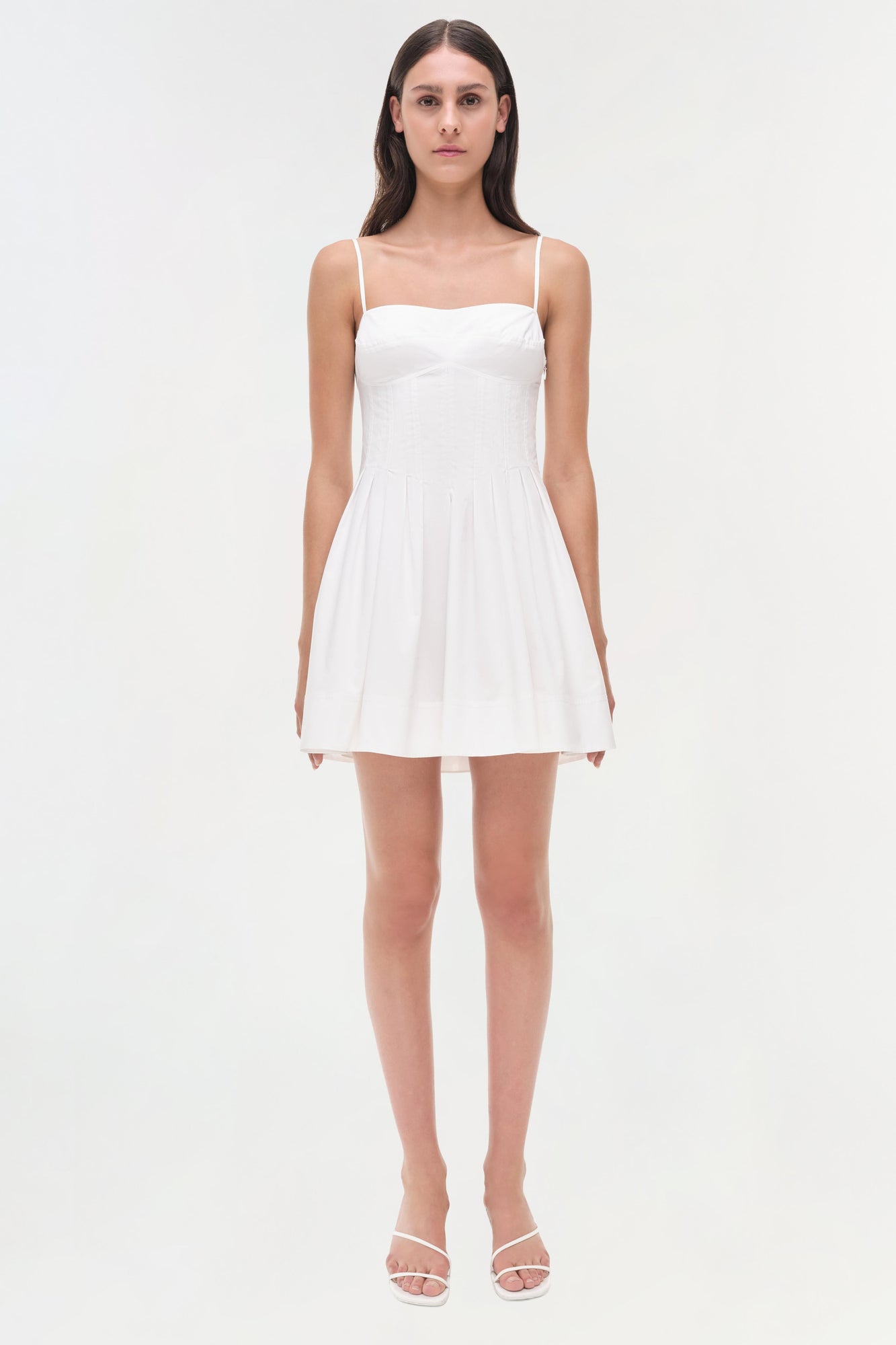 Womens | Kitt Cotton Mini Dress | White