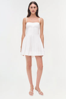 Womens | Kitt Cotton Mini Dress | White