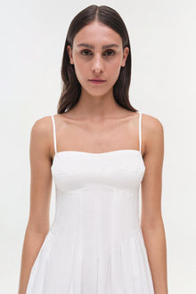 Womens | Kitt Cotton Mini Dress | White
