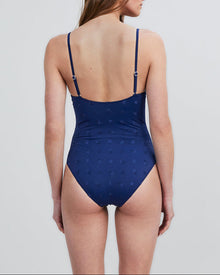 The Taylor Embroidered One Piece - Solid & Striped