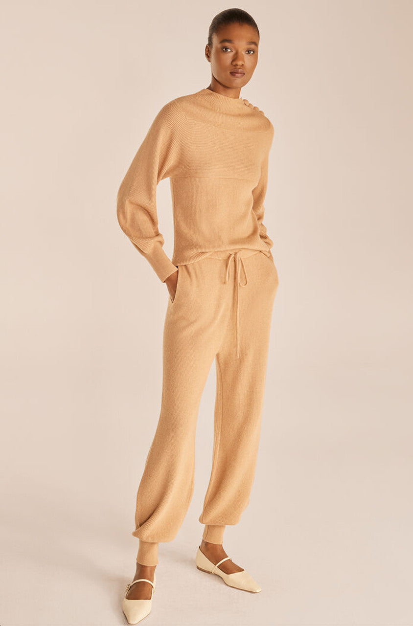 Mix Rib Pant | Honey